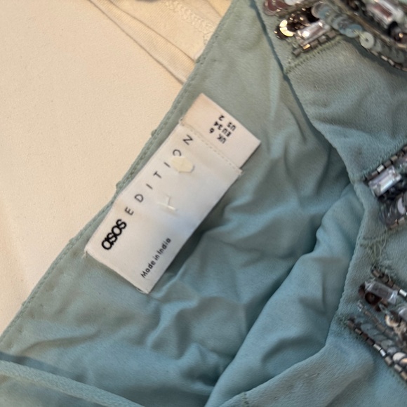 ASOS edition sequin mini dress faux feather - Picture 4 of 7